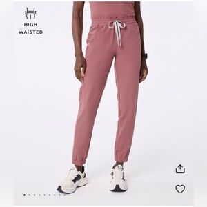 Figs Mauve Mari High-Waisted Skinny Jogger Scrub Pants Medium